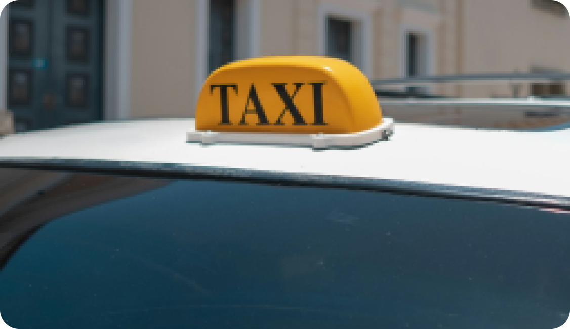 Táxi em serviço